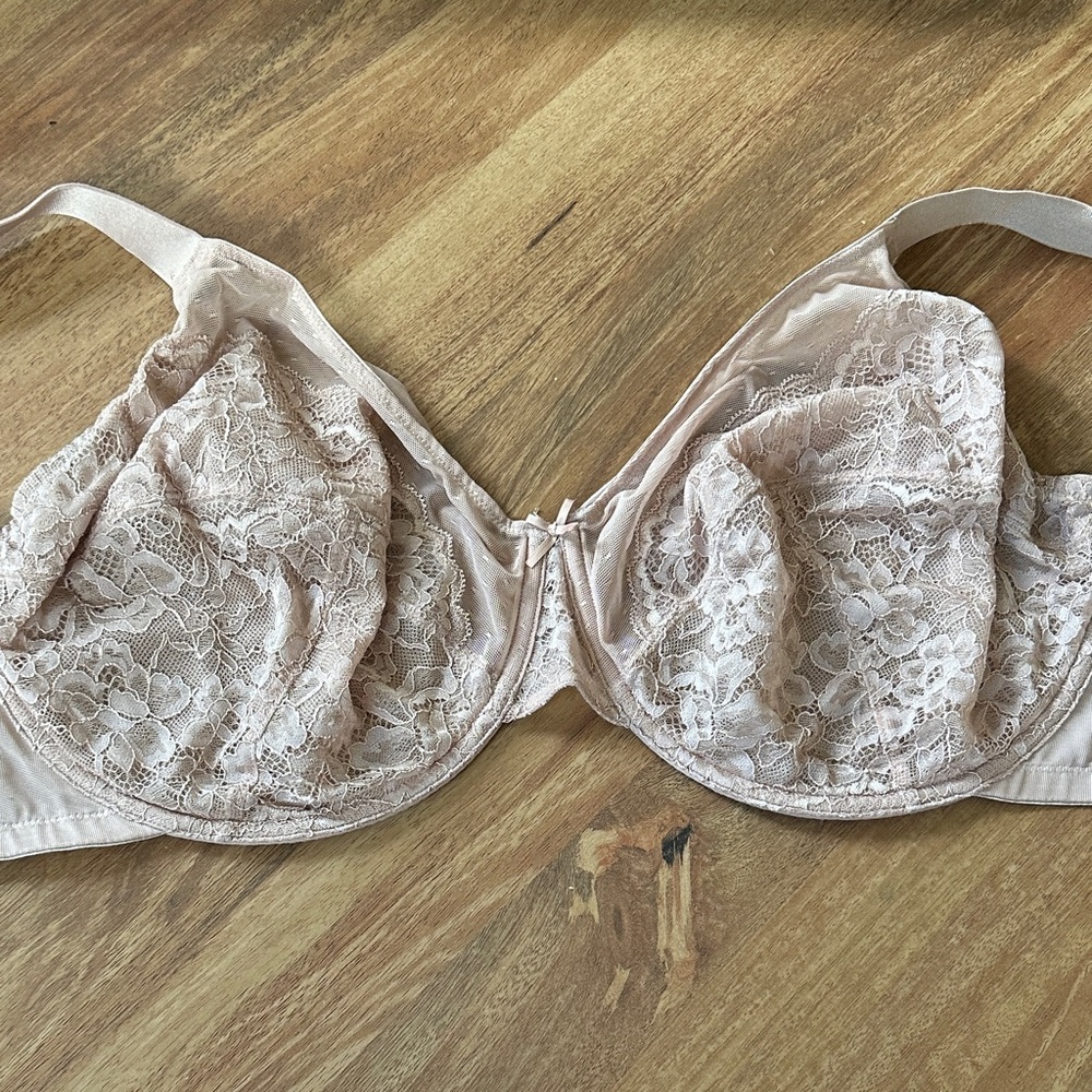HSIA 42 G Lace Uderwire Bra in Cream - Picture 2 of 4